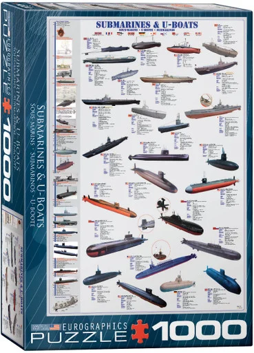 Eurographics 6000-0132 Submarines and U-Boats 1000 Piece Jigsaw Puzzle