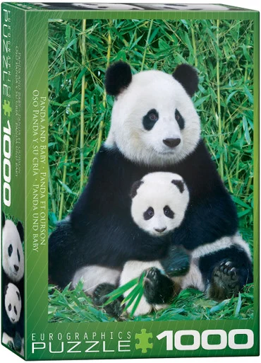 EuroGraphics 6000-0173 Panda & Baby 1000-Piece Puzzle