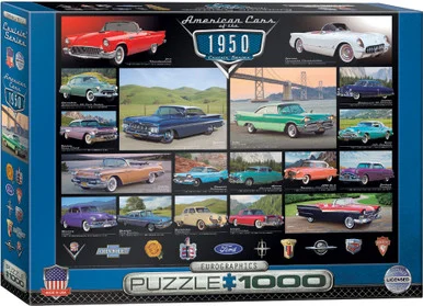 Eurographics 6000-0676 American Cars of the 1950s 1000 Piece Puzzle