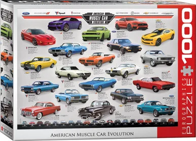 EuroGraphics 6000-0682 American Muscle Car Evolution 1000-Piece Puzzle