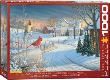 EuroGraphics 6000-0981 Country Cardinals by Sam Timm 1000-Piece Puzzle
