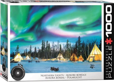 EuroGraphics 6000-5435 Northern Lights - Yellowknife 1000-Piece Puzzle