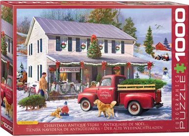 EuroGraphics 6000-5544 Antique Christmas Store 1000-Piece Puzzle