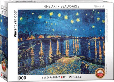 EuroGraphics 6000-5708 The Starry Night Over The Rhone 1000-Piece Puzzle