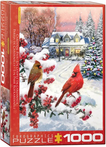 EuroGraphics 6000-5828 Cardinal Pair 1000-Piece Puzzle