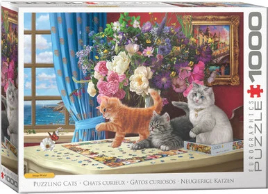 EuroGraphics 6000-5914 Puzzling Cats 1000-Piece Puzzle