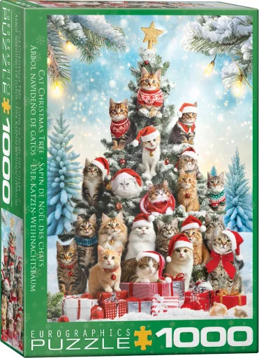 Eurographics 6000-6072 Cat Christmas Tree 1000 Piece Puzzle