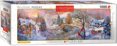 EuroGraphics 6010-5331 To Grandmas House We Go 1000-Piece Panoramic Puzzle