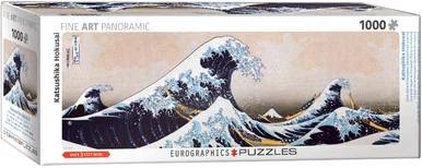 EuroGraphics 6010-5487 Great Wave off Kanagawa 1000-Piece Panoramic Puzzle
