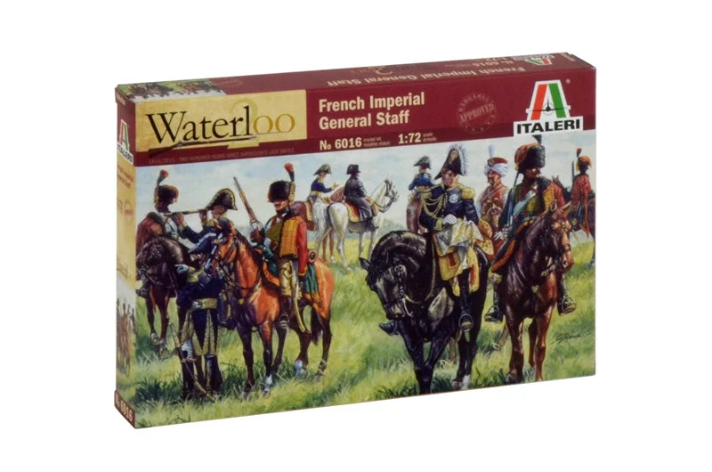Napoleonic Wars French Imperial General Staff 1/72 Scale Plastic Figures - Italeri
