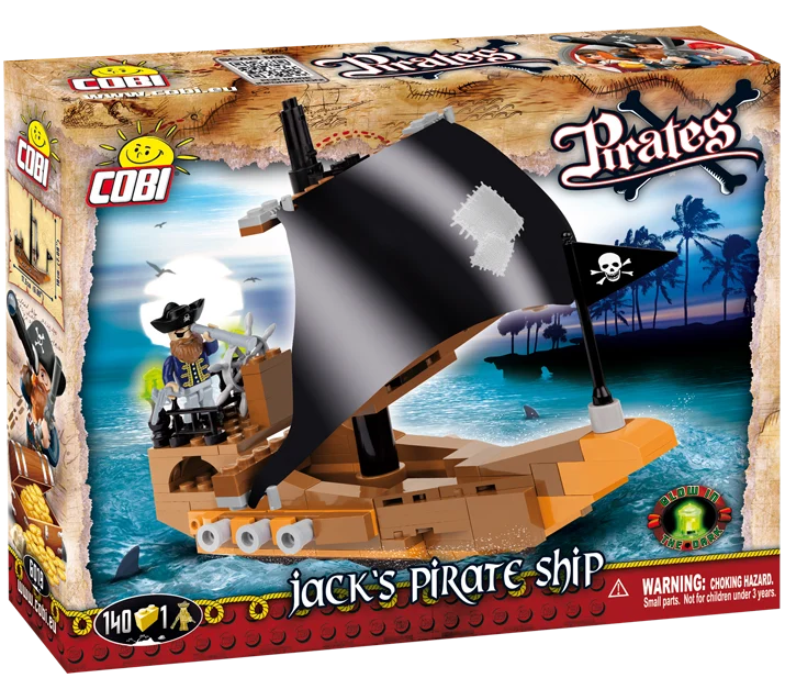 Jack’s Pirate Ship 140 Piece Block Kit - Cobi