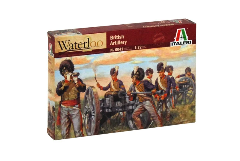 Napoleonic Wars Waterloo British Artillery 1/72 Scale Plastic Figures - Italeri