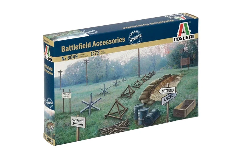 WWII Battlefield Accessory Set 1/72 Scale - Italeri