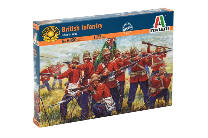 British Infantry Colonial Wars 1/72 Scale Plastic Figures - Italeri