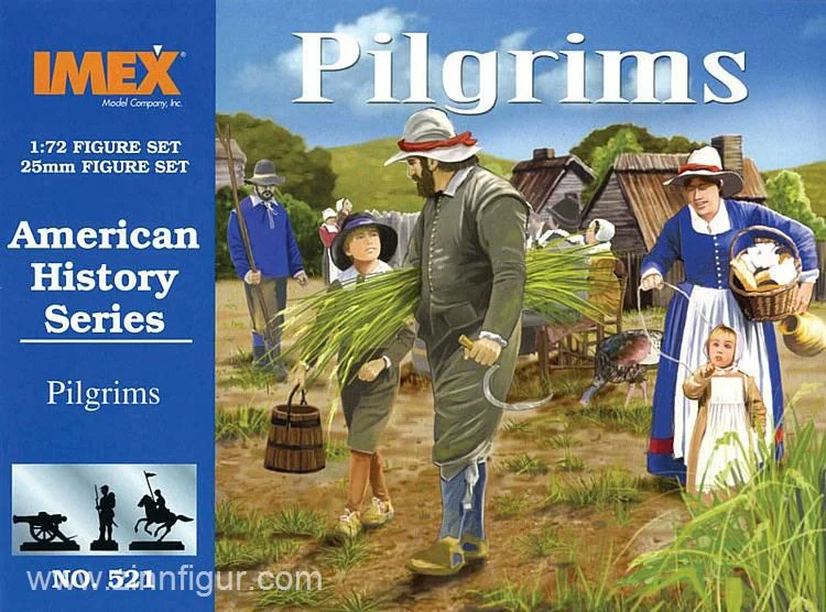Pilgrims 1/72 Scale Plastic Figures - IMEX