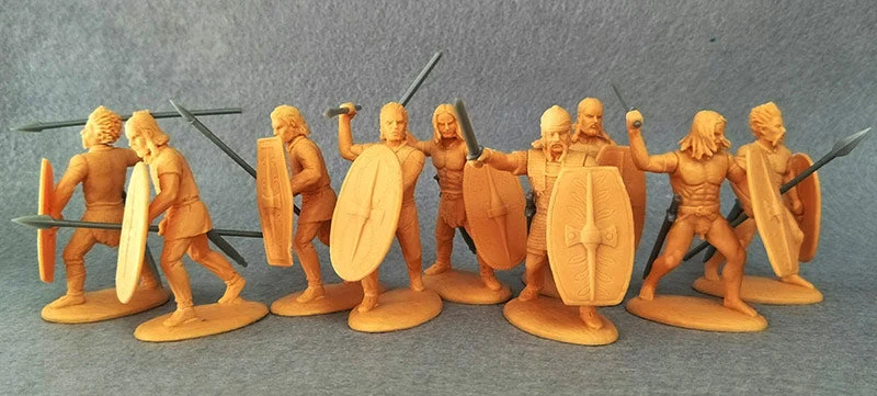 Celtic Barbarians Warband Infantry 27 BC – 476 AD, 60 mm (1/30) Scale Plastic Figures - Expeditionary Force