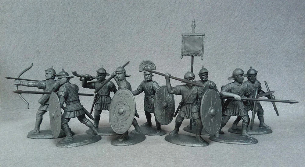 Early Imperial Roman Auxiliary Infantry, 60 mm (1/30) Scale Plastic Figures - Expeditionary Force