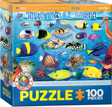 EuroGraphics 6100-5484 Tropical Fish 100-Piece Puzzle
