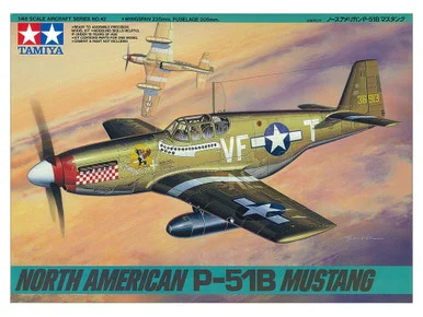 Tamiya 61042 P51B Mustang 1/48 Scale Model Kit