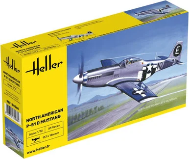 Heller 80268 North American P-51D Mustang 1/72 Scale Model Kit