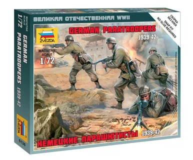 Zvezda 6136 German Paratroopers 1939-42 1/72 Scale Model Kit