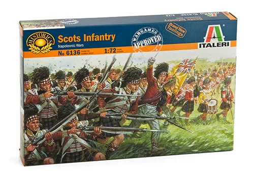 Napoleonic Wars Scots Infantry 1/72 Scale Plastic Figures - Italeri