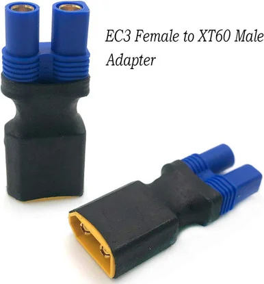 Hobbywurks HBYC2026 Female EC3 to Male XT60 Adapter, 1 Piece