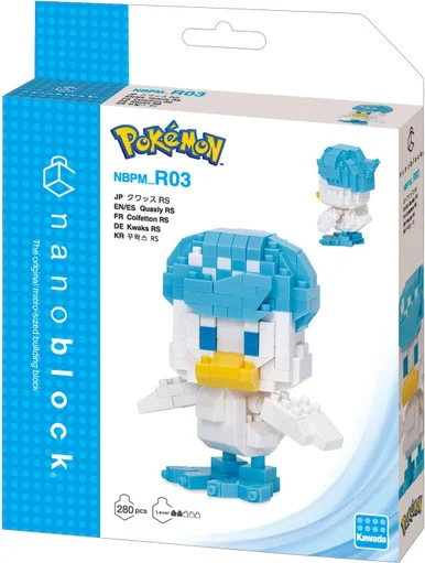 Nanoblock Kawada NBPM-R03 Pokemon Quaxly