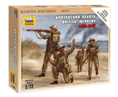 Zvezda 6166 British Infantry 1939-45 1/72 Scale Figures Kit