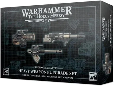 Warhammer 31-13 Warhammer: Legiones Astartes: Heavy Weapons Upgrade Set Volkite Culverins, Lascannon, And Autocannon