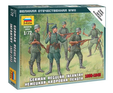 Zvezda 6178 German Infantry 1939-43 1/72 Scale Figures Kit