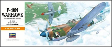 Hasegawa A9 00139 P-40N Warhawk Fighter 1/72 Scale Model Kit