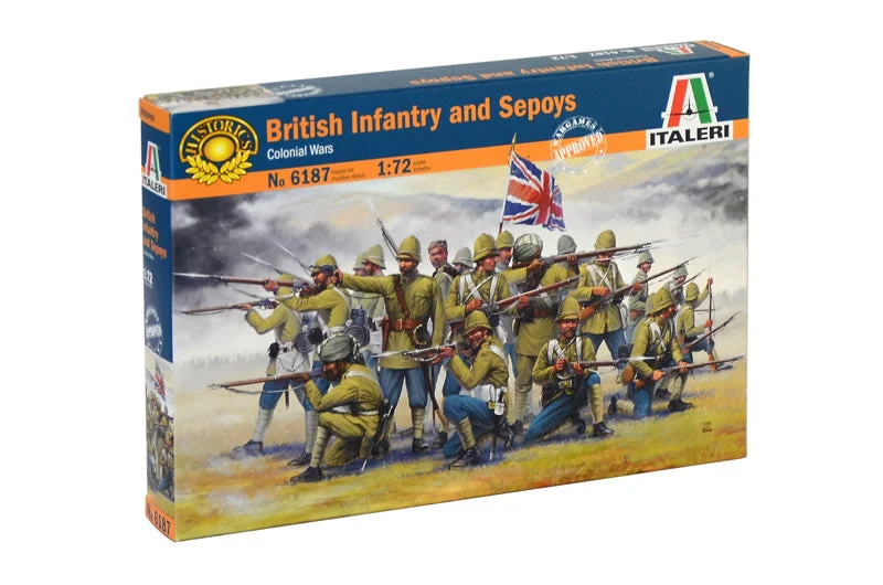 British Infantry And Sepoys 1/72 Scale Plastic Figures - Italeri