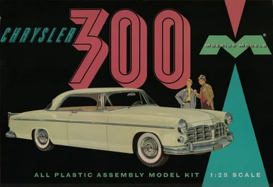 Moebius Models 1201 1955 Chrysler C300 1/25 Scale Model Kit
