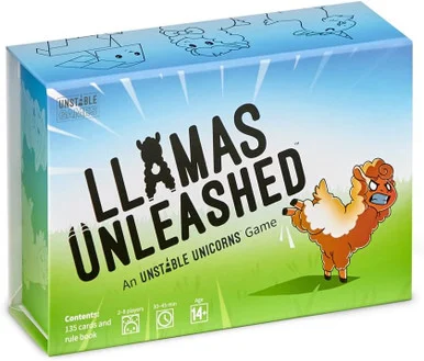 TeeTurtle TEE4122LWBSG1 Llamas Unleashed - Tee Turtle