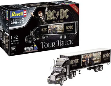 Revell 807453 Gift Set AC/DC Tour Truck "Rock or Bust" 1/32 Scale Model Kit - Revell Monogram