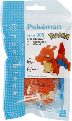 Nanoblock Kawada NBPM-008 Pokemon Charizard