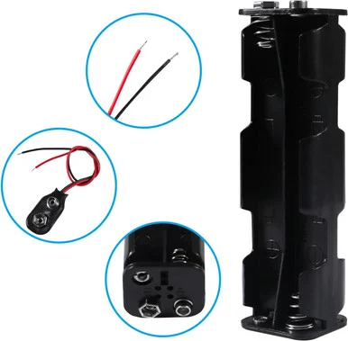 Hobbywurks HBYE2500 8 Cell AA Battery Holder with Wires