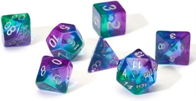 Sirius Dice 0001-12 Blue Aurora Dice Set