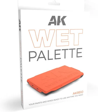 AK Interactive AK9510 Wet Palette, Includes 40 Paper Sheets + 2 wipes
