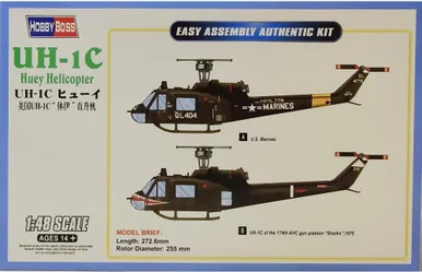 Hobby Boss 85803 UH-1C Huey Helicopter 1/48 Scale Model Kit