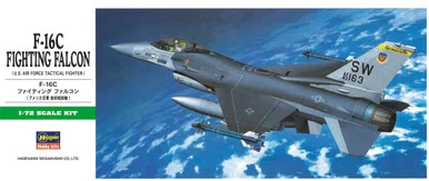 Hasegawa B2 00232 F-16C Fighting Falcon Fighter 1/72 Scale Model Kit