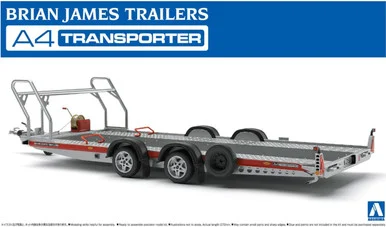 Aoshima 052600 Brian James Trailers A4 Transporter 1 Scale Model Kit