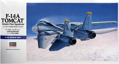 Hasegawa E14 00544 F-14A Tomcat Atlantic Fleet Squadron 1/72 Scale Model Kit