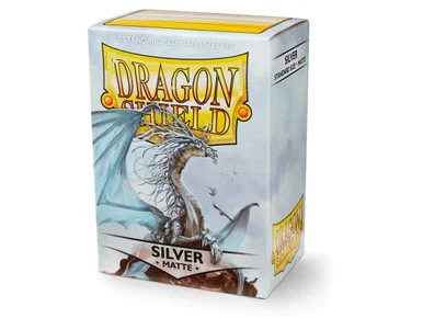 Dragon Shields: (100) Matte Silver - Arcane Tinmen