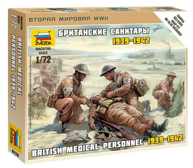 Zvezda 6228 British Medical Personnel 1939-1942 1/72 Scale Figures