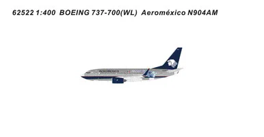 Aeromexico B737-700 Reg: N904AM 62522 Scale 1:400