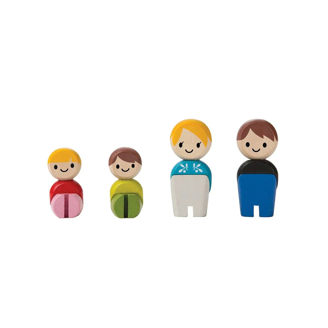 Wooden Doll Family (Light Skin Tone) - Plan Toys