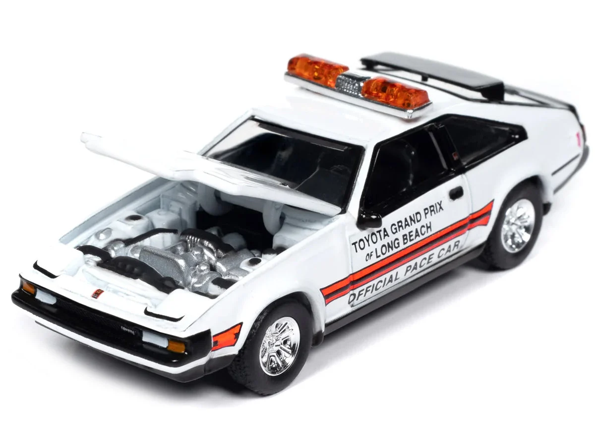 1983 Toyota Celica Supra "Toyota Grand Prix of Long Beach Official Pace Car" White "Import Legends" Series 1/64 Diecast Model Car by Auto World - Autoworld