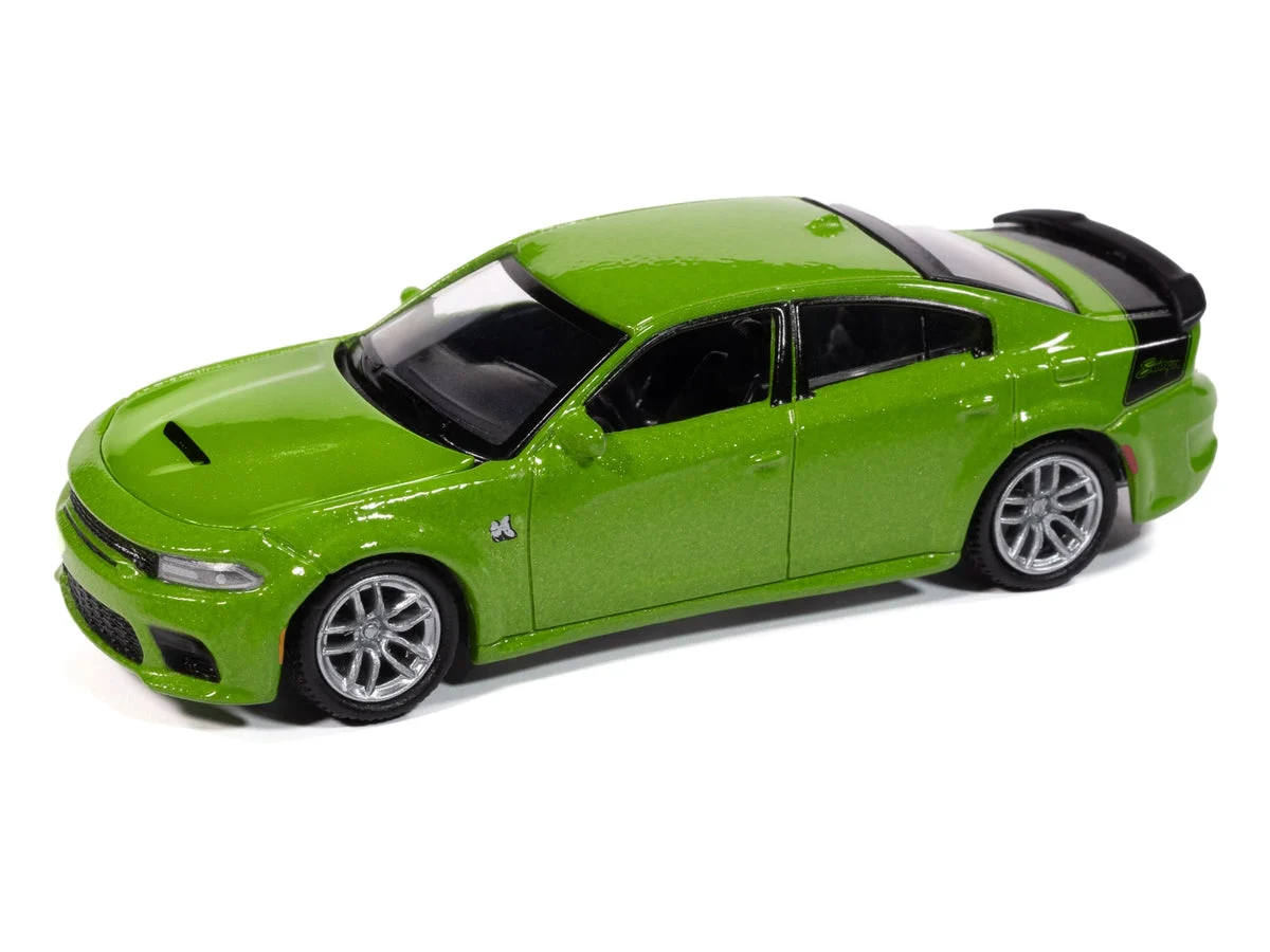 2023 Dodge Charger R/T Scat Pack Swinger Sublime Green Metallic "Modern Muscle" Series 1/64 Diecast Model Car by Auto World - Autoworld